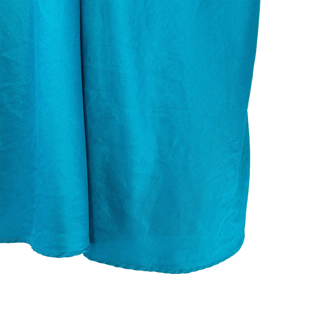 VICTORIA'S SECRET Vintage Gold Label 100% Silk Slip Chemise • Medium • turquoise - Picture 4 of 8